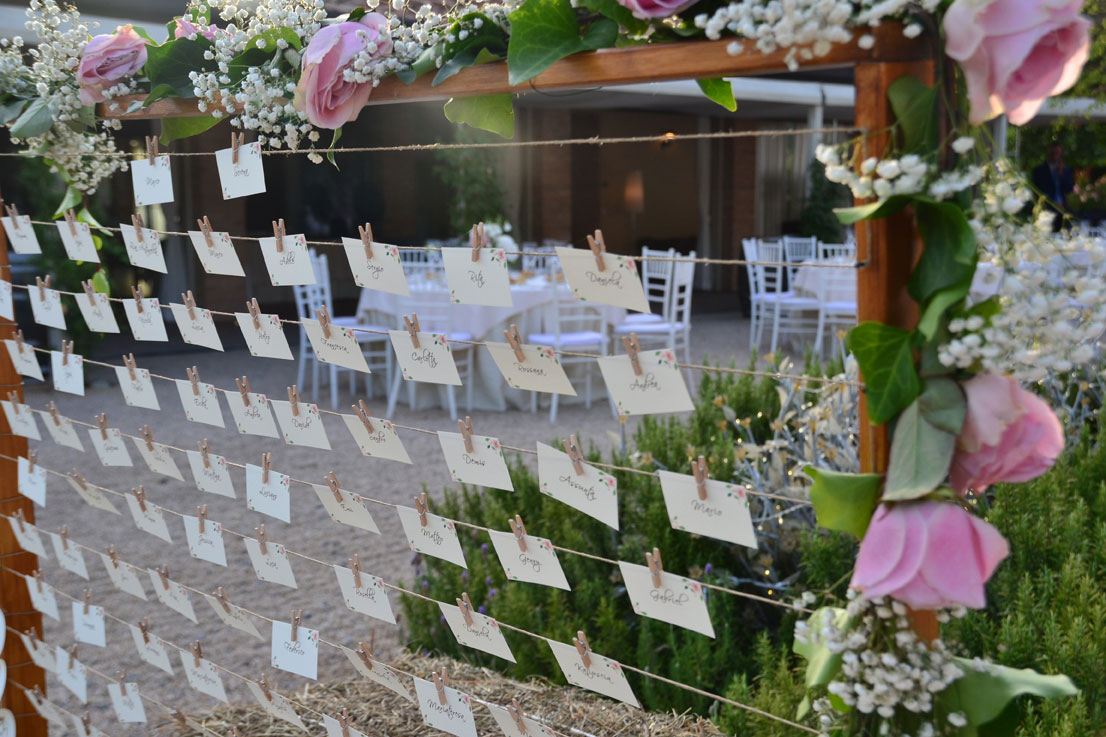 Tableau Mariage Country Chic